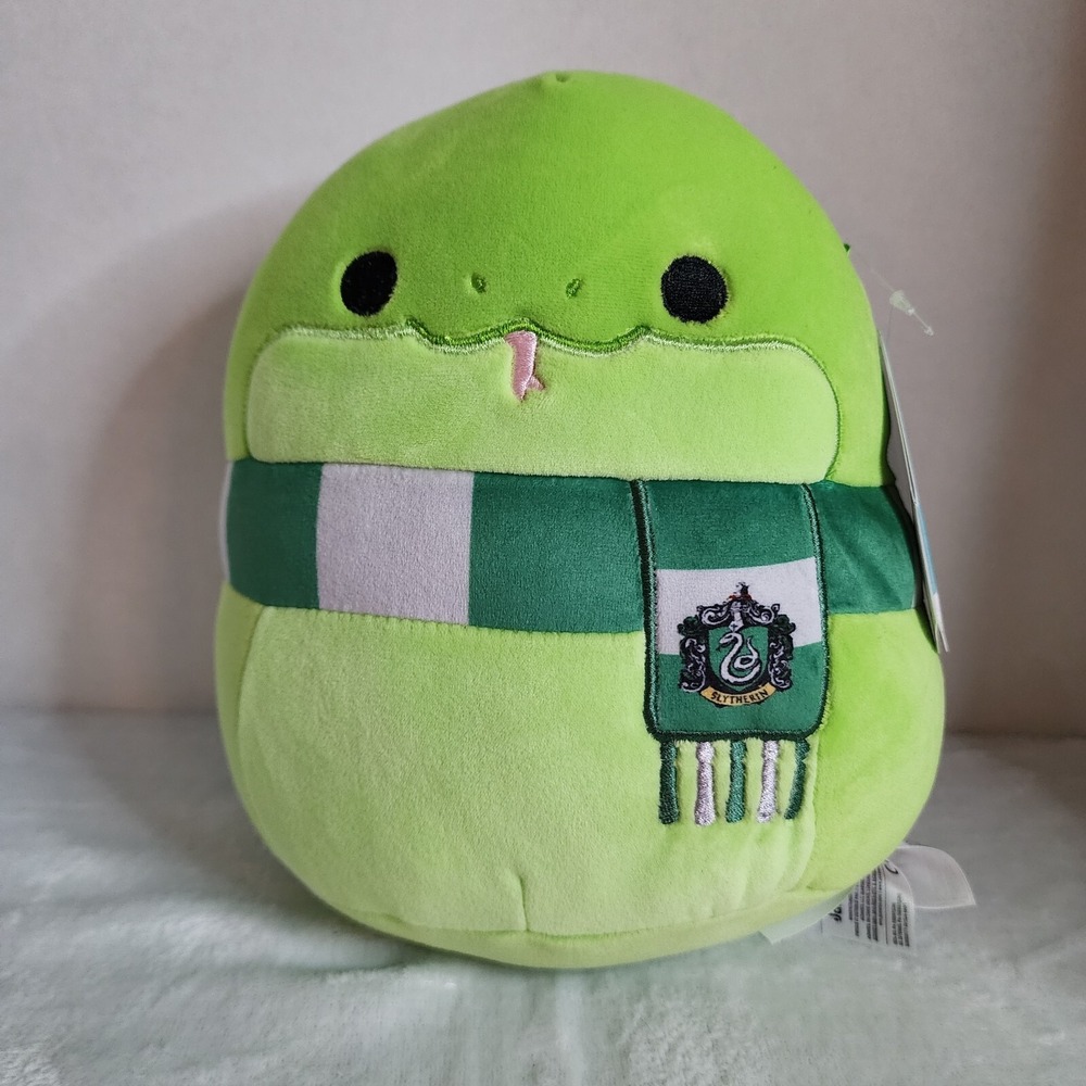 Squishmallows 10" Slytherin Snake Harry Potter Wizard Plush Green Scarf, NEW NWT